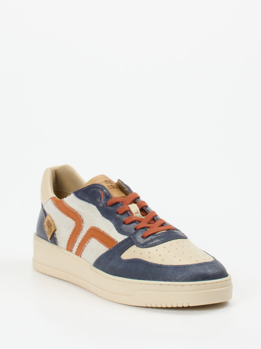 Kamo Gutsu – Sneaker aus Kalbleder im Colorblocking