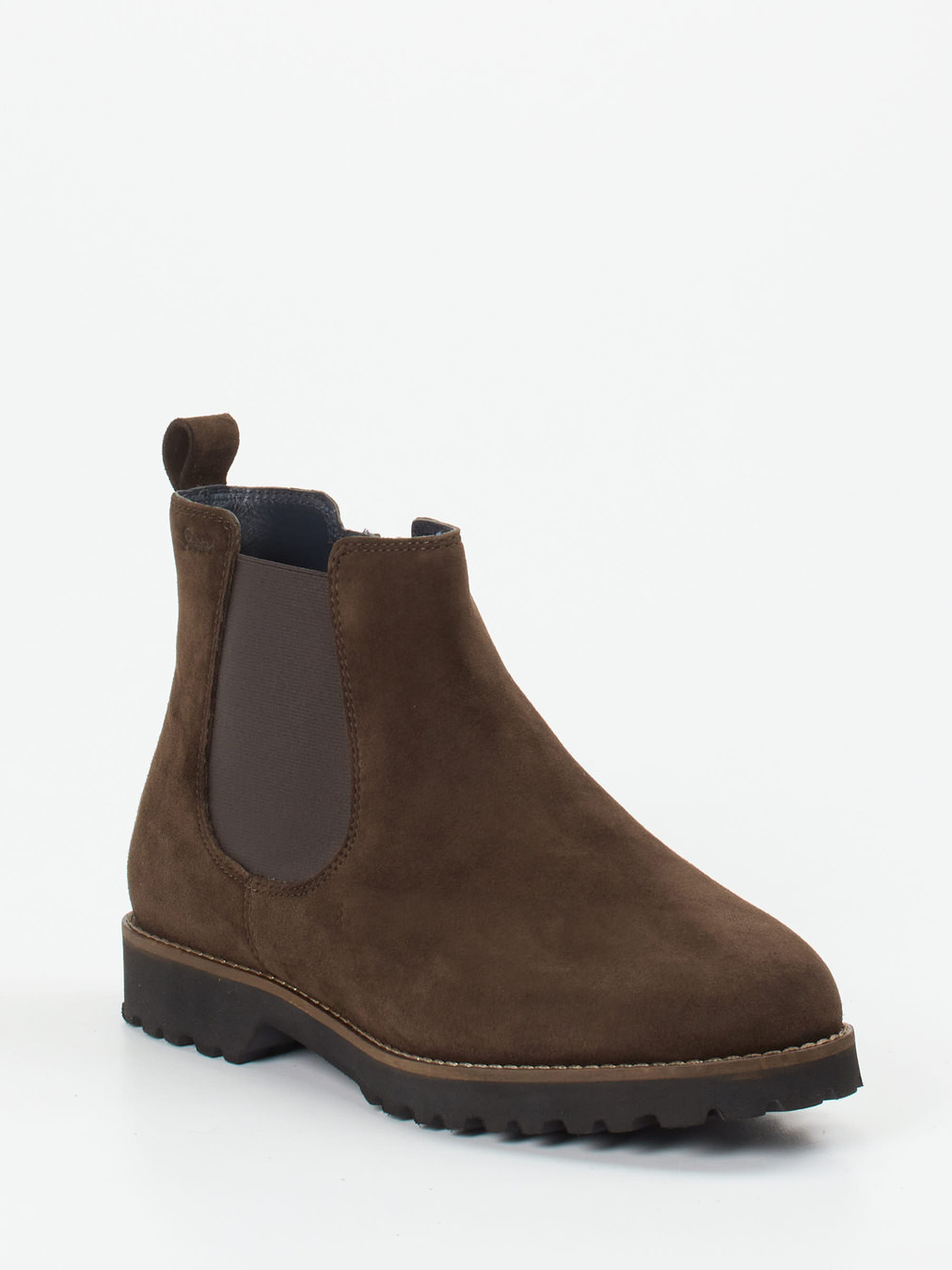 Sioux – Chelsea Boots aus Veloursleder schokobraun