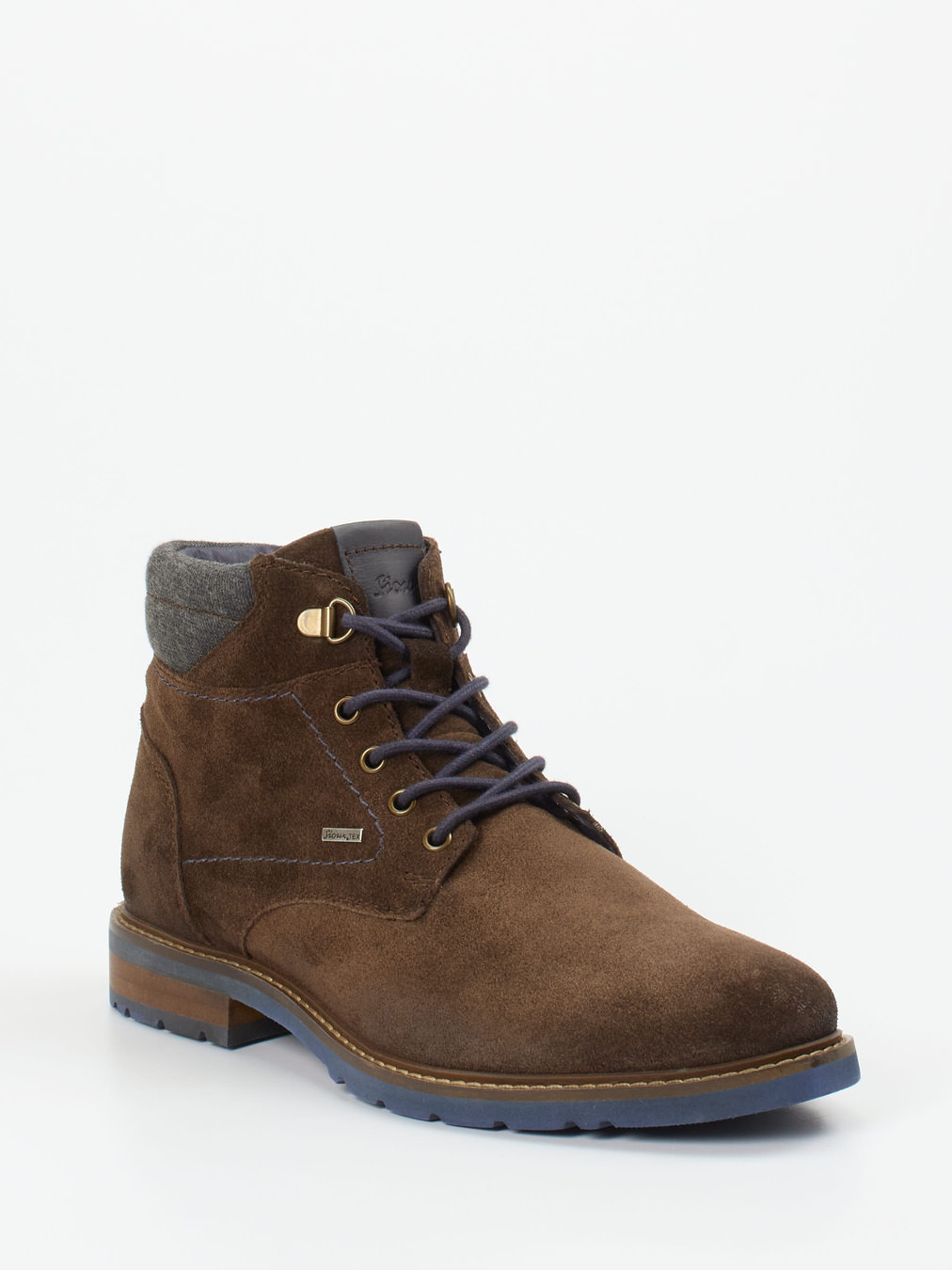 Sioux – Herren-Schnürboots aus Veloursleder dunkelbraun