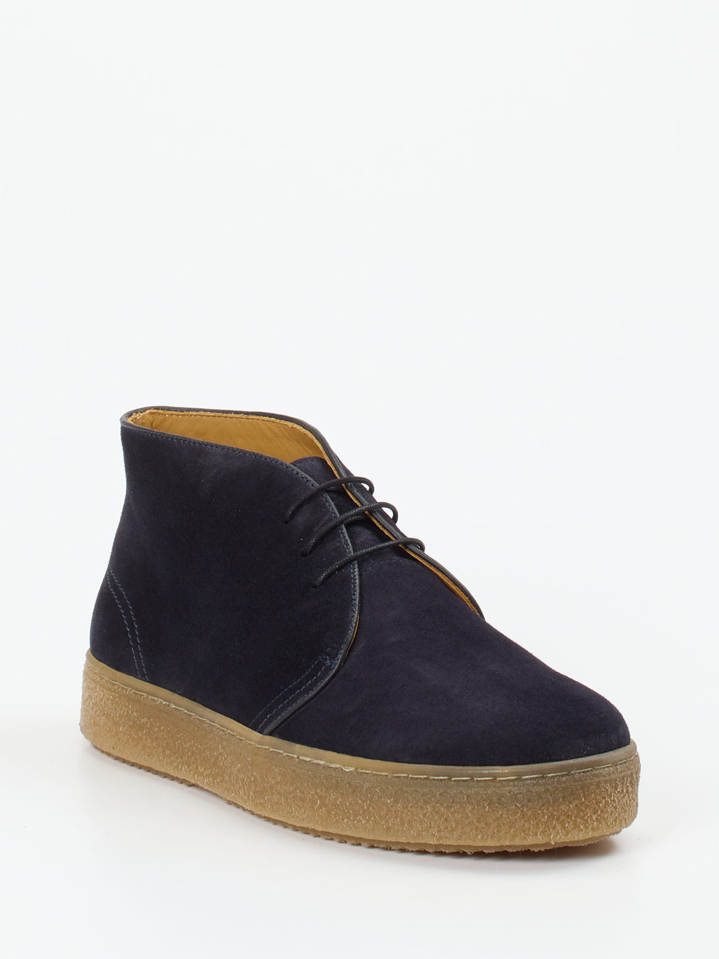 Quarvif – Desert Boots aus Veloursleder dunkelblau