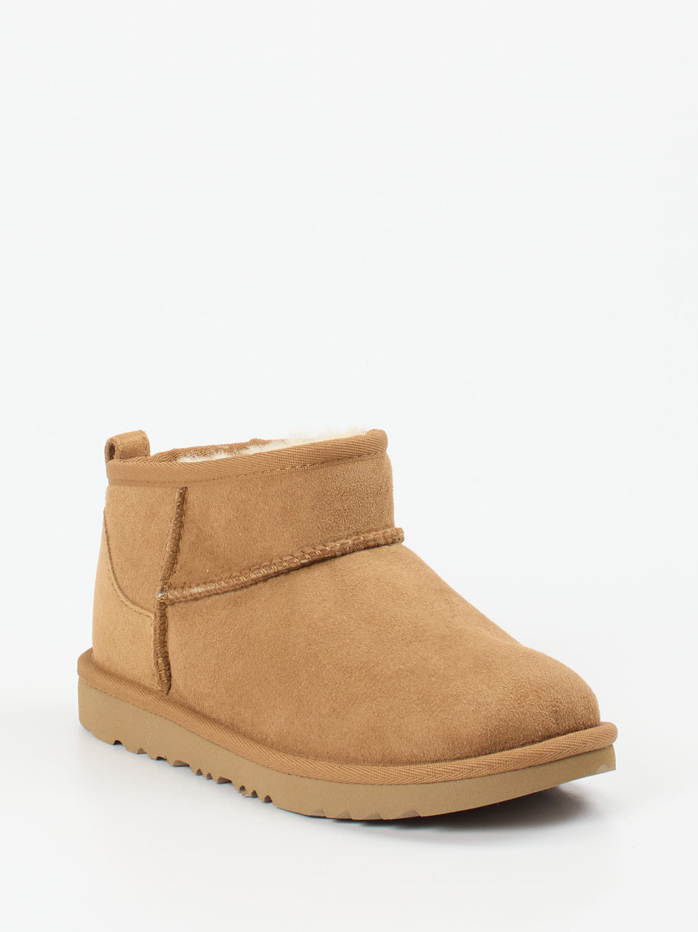 UGG – Ankle Boots aus Veloursleder karamellbraun