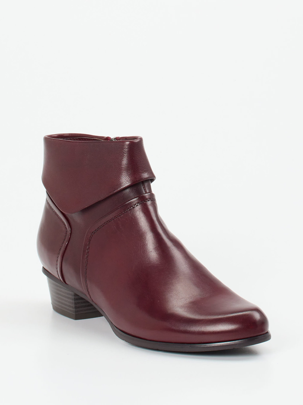 Ralph Harrison – Ankle Boots aus Lammleder bordeauxrot