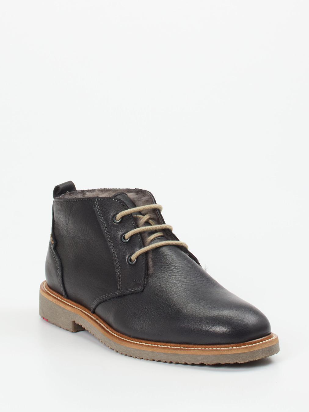 Lloyd – Desert Boots aus Kalbleder Schwarzgrau