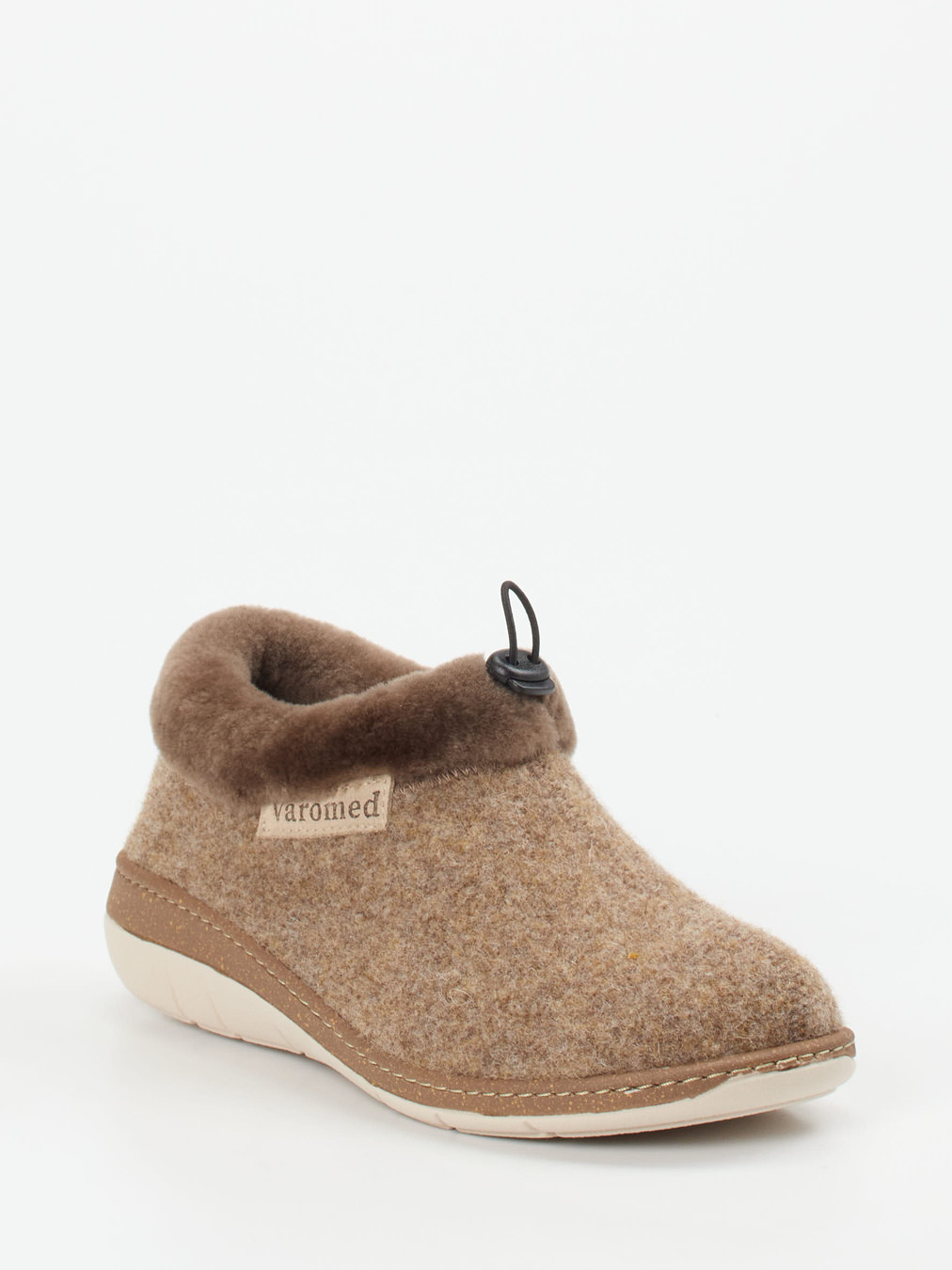 Varomed – Filzpantoffeln aus Filz in Braun