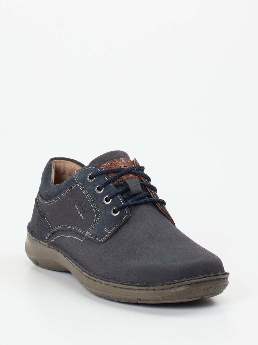 Josef Seibel – Schnürschuh aus Nubukleder blau