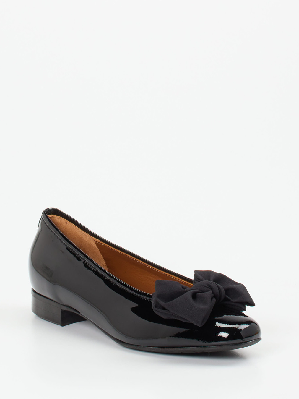 Mannori – Ballerinas aus Lackleder schwarz