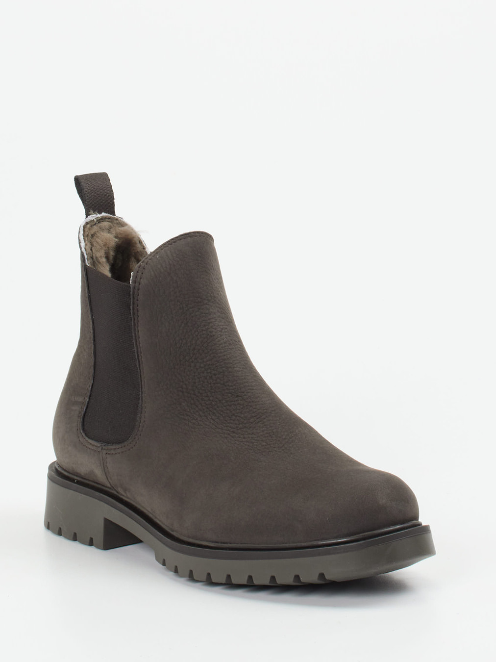 Ralph Harrison Classic – Chelsea Boots aus Nubukleder grau