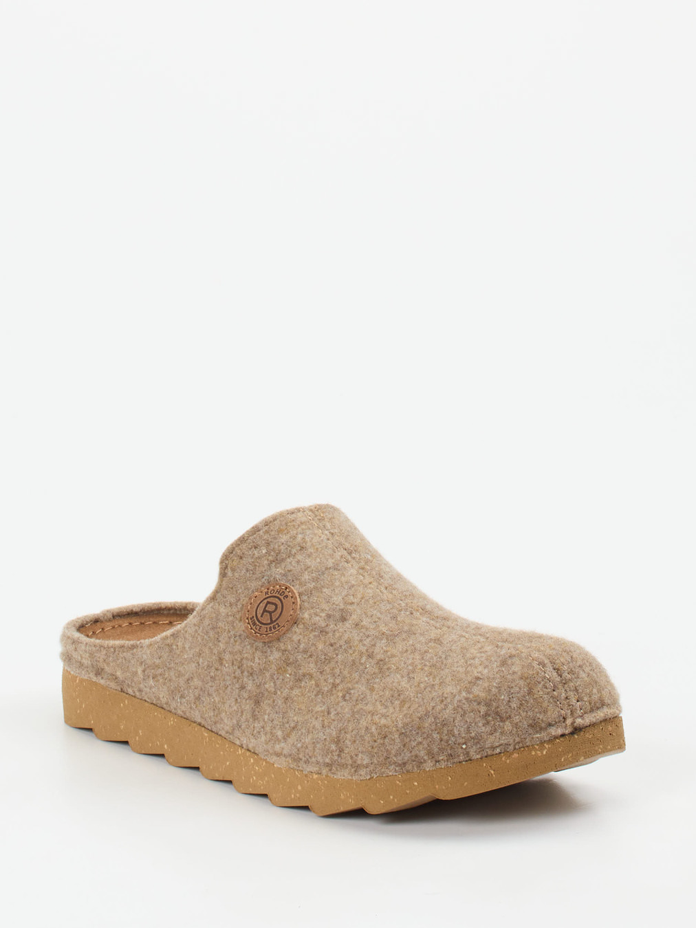 Rohde – Filzpantoffeln aus Soft-Filz in Beige