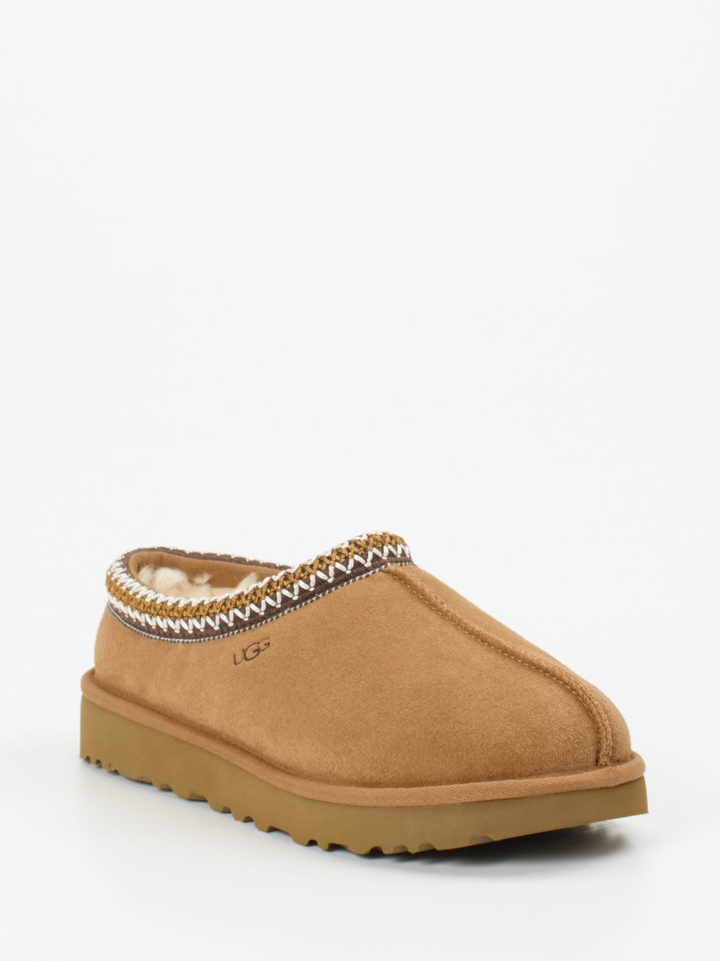 UGG – Hausschuh-Mule aus Veloursleder karamellbraun