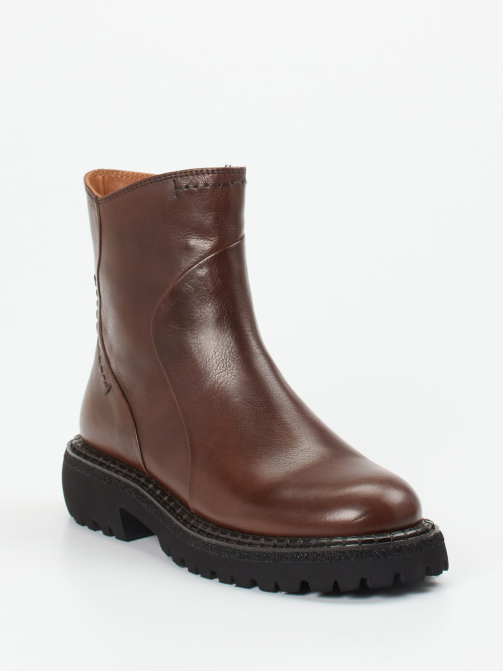 Maripé – Stiefeletten aus Kalbleder Dunkelbraun