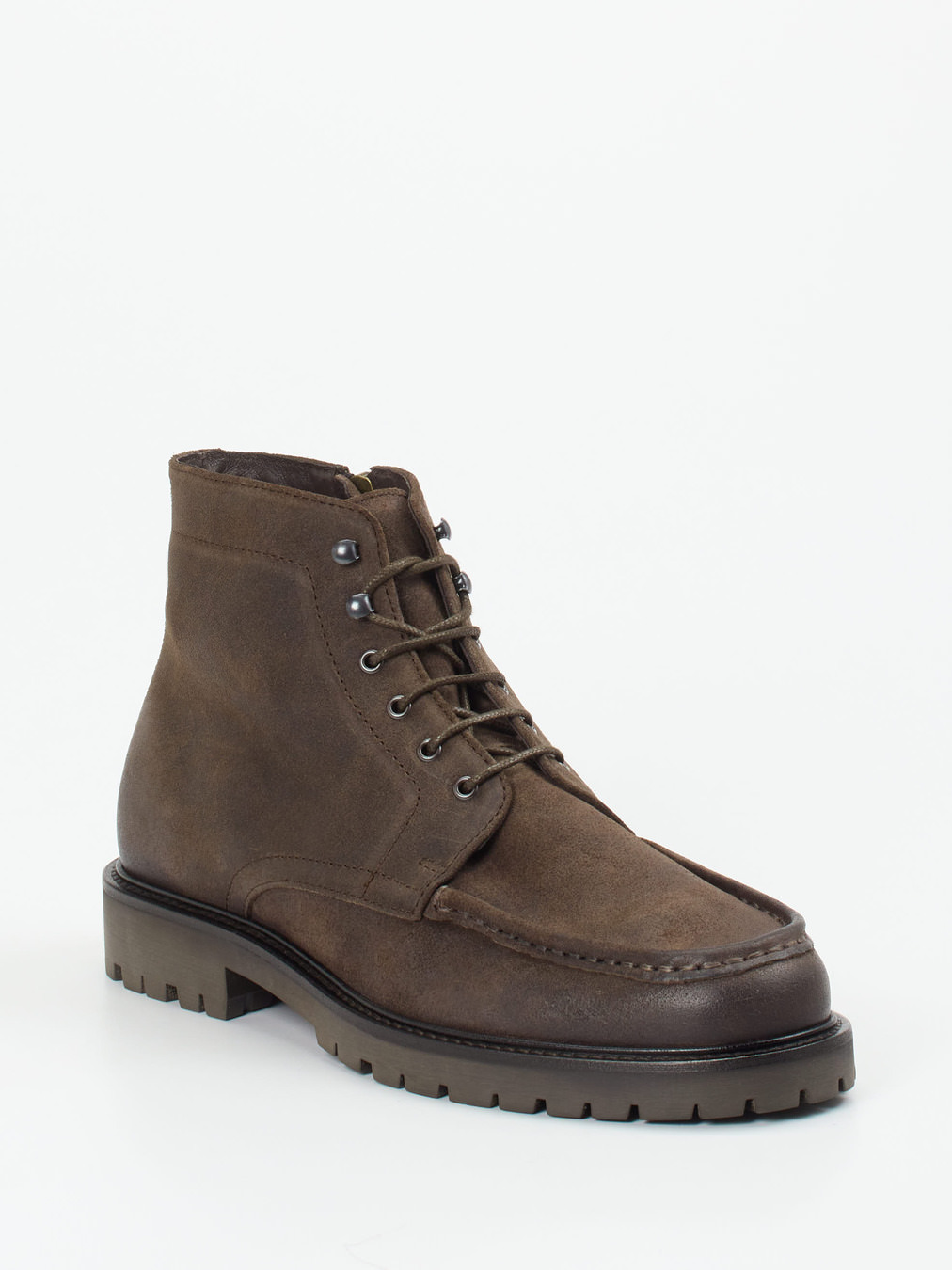 Konstantin Starke – Schnürboots aus Veloursleder Braun