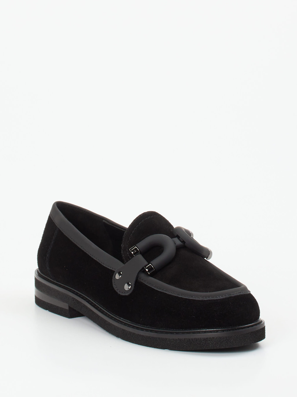 Maripé – Loafer aus Veloursleder Schwarz