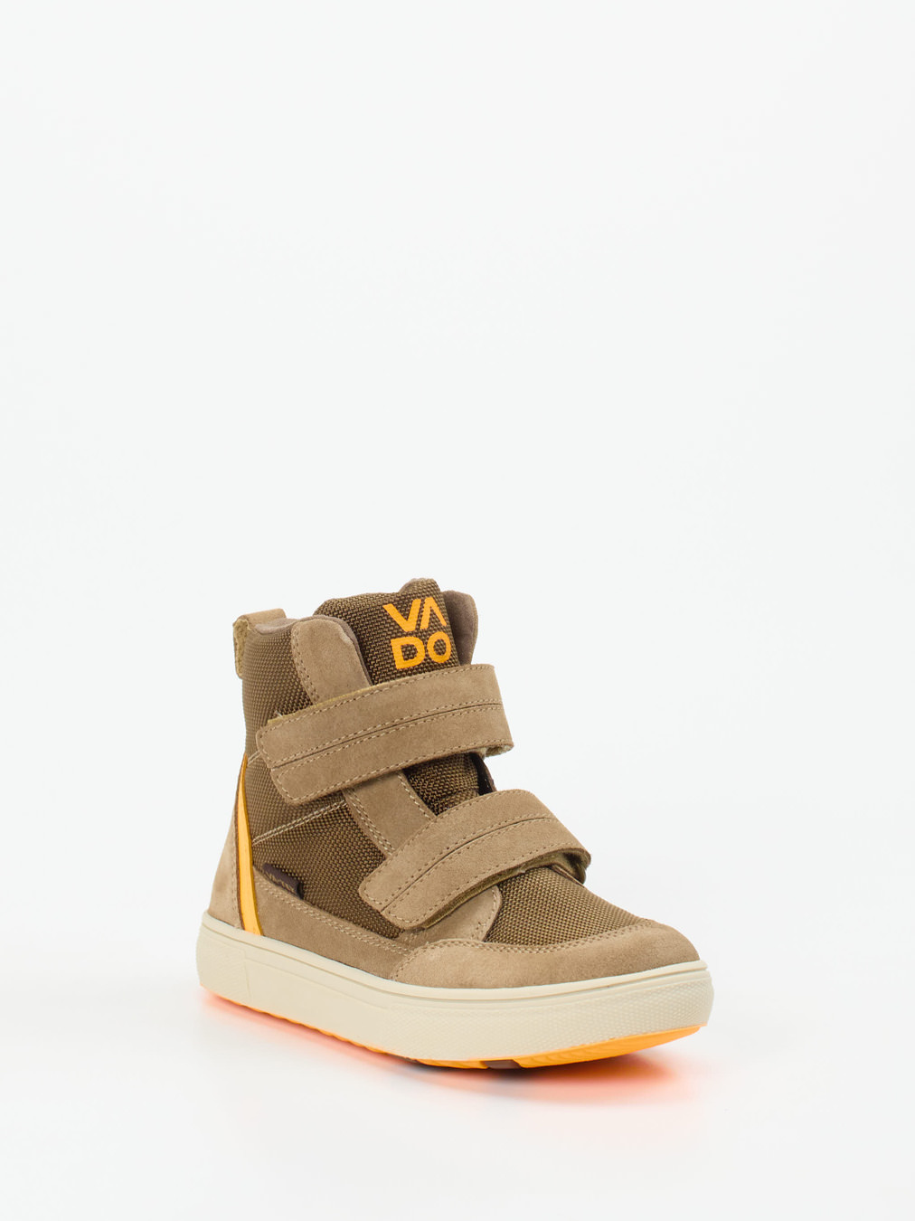 Vado – High-Top-Sneaker aus Veloursleder Sandbraun