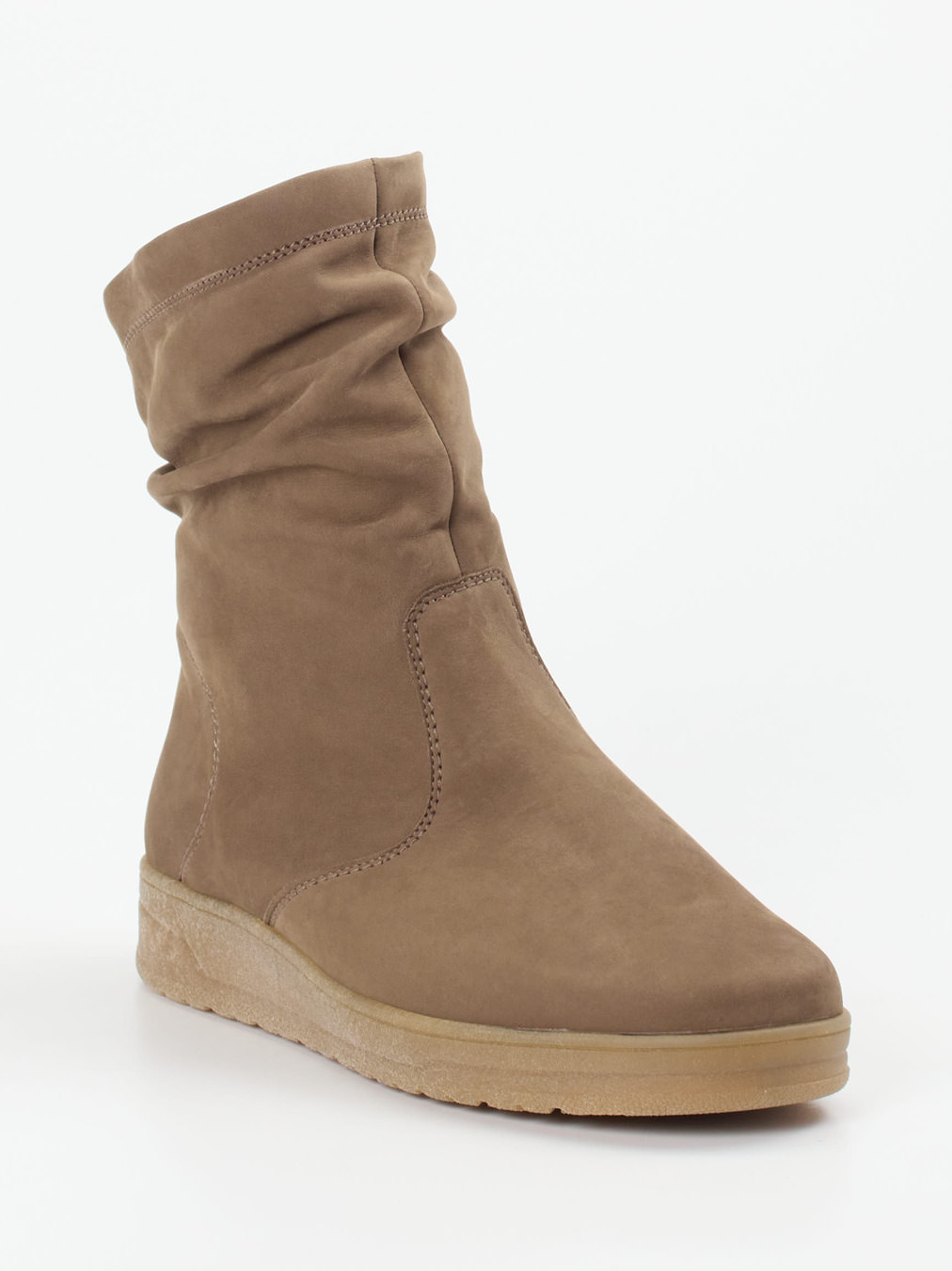 Semler – Stiefeletten aus Nubukleder in Taupe