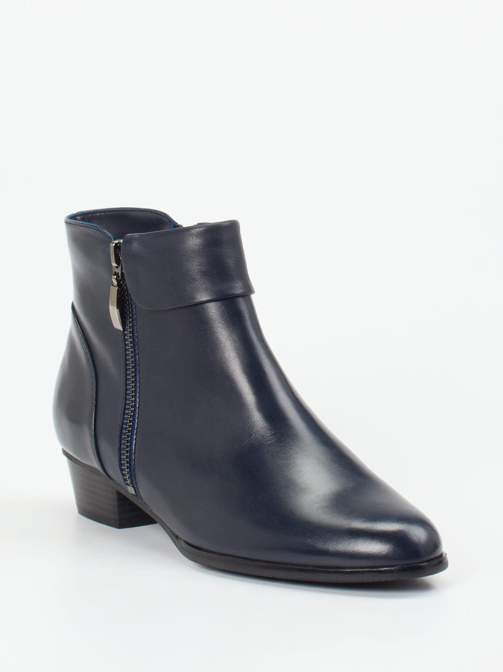 Ralph Harrison – Ankle Boots aus Lammleder Dunkelblau