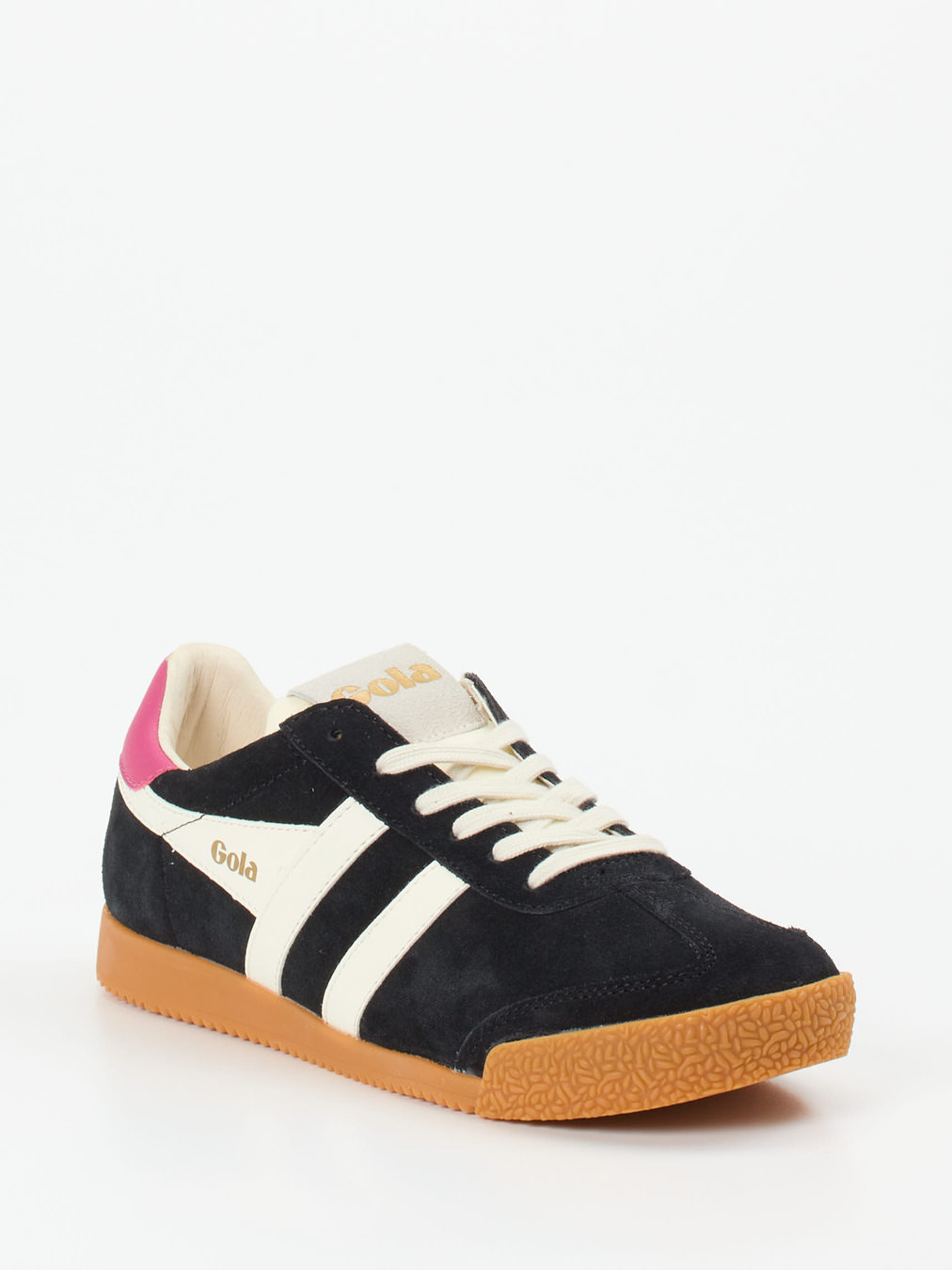 Gola – Retro-Sneaker aus Veloursleder Schwarz