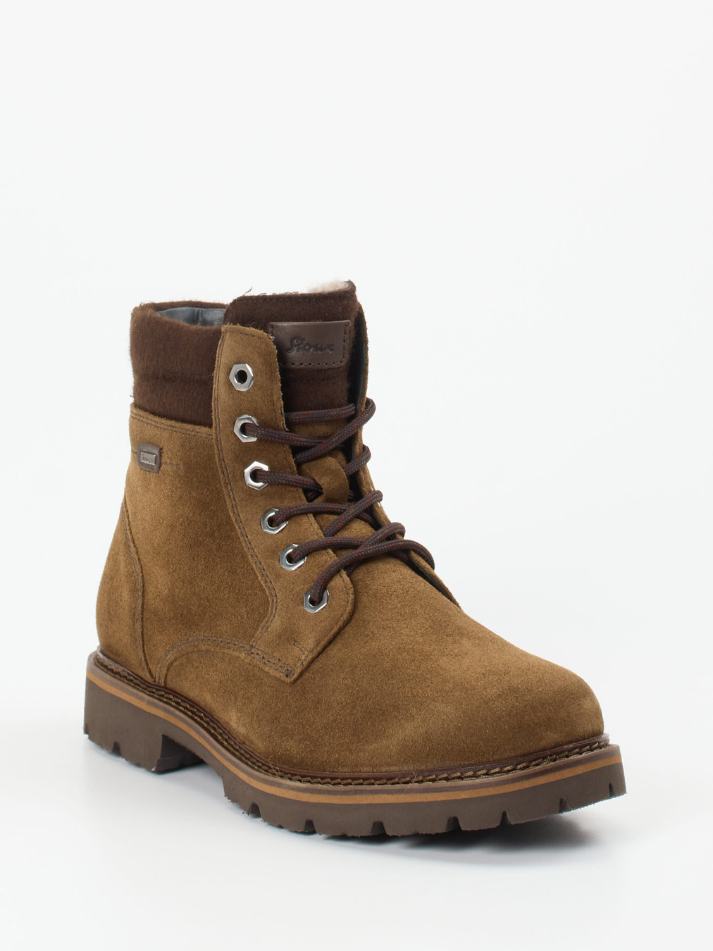 Sioux – Schnürboots aus Veloursleder braun