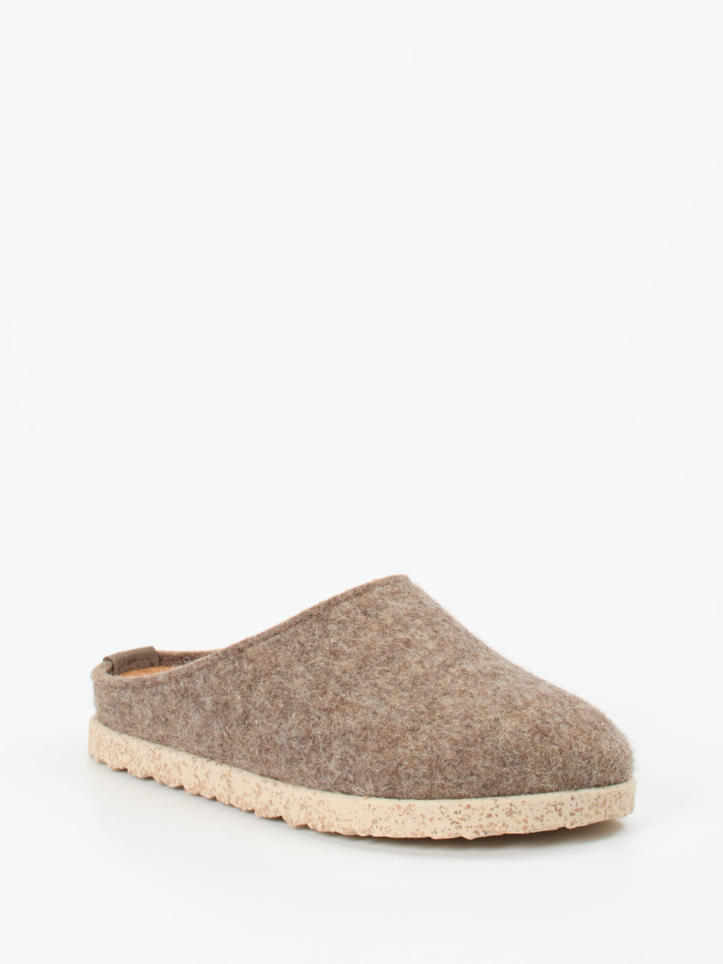 Haflinger – Filzpantoffel aus Schurwolle taupe