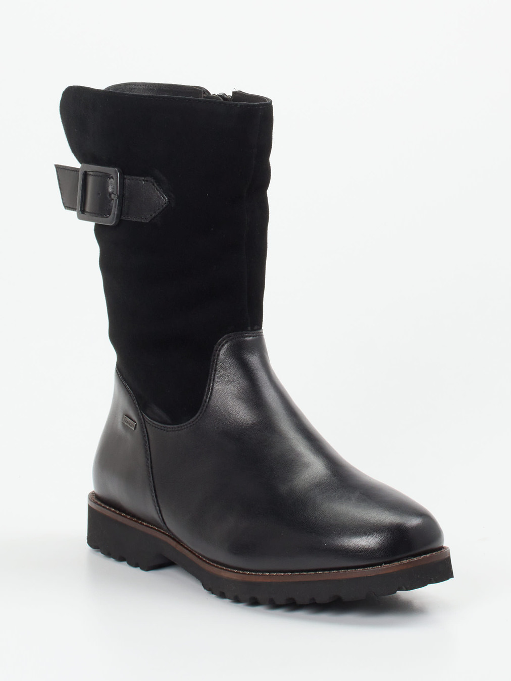 Sioux – Winterstiefel aus Leder in Schwarz