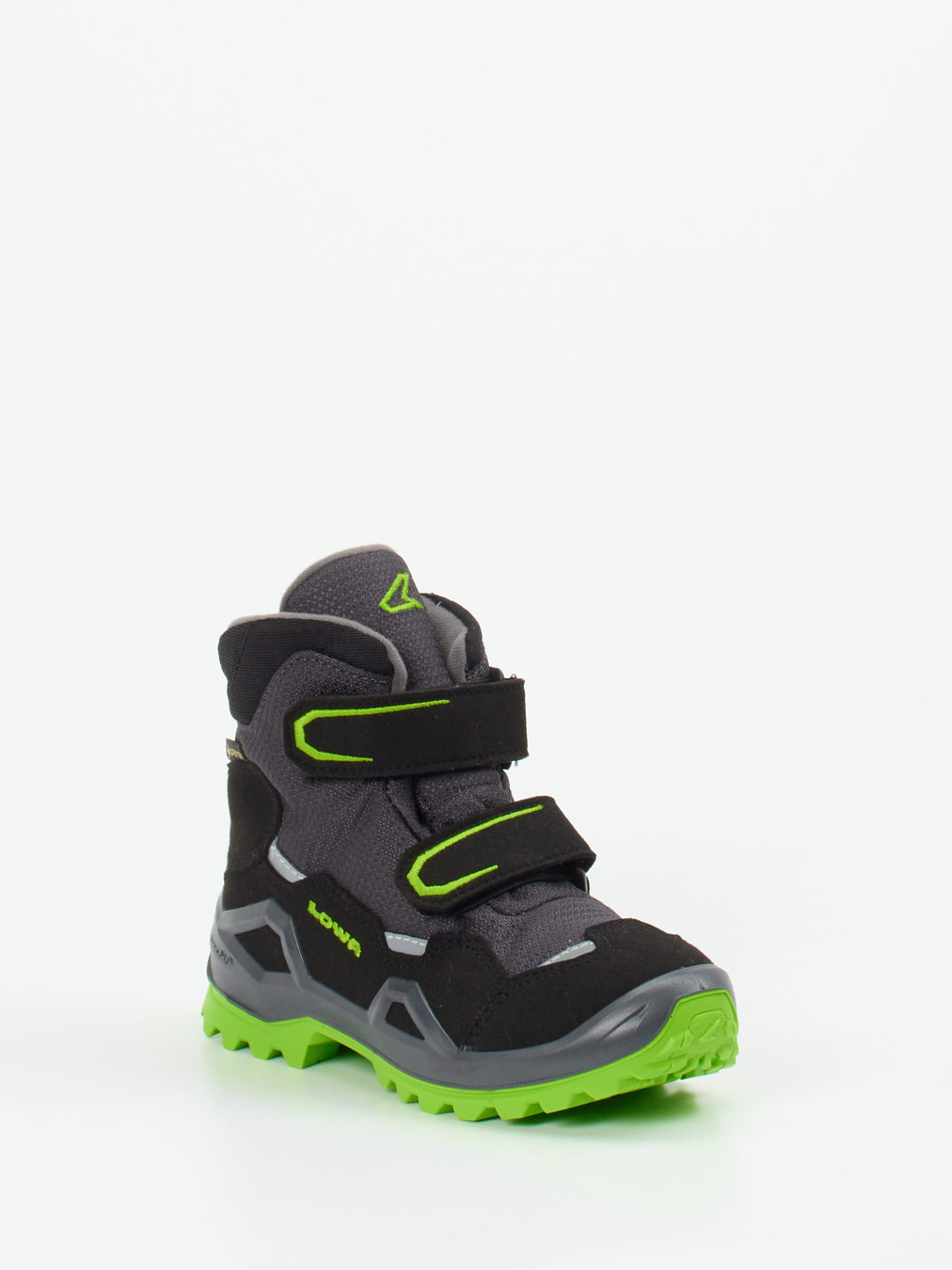 Lowa – Kinder-Wanderstiefel aus Veloursleder schwarz