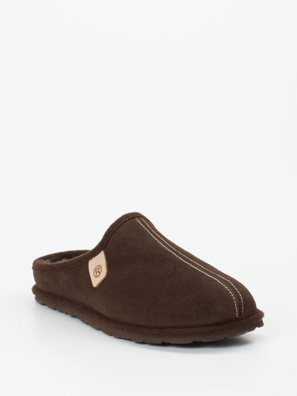 Rohde – Pantoffeln aus Veloursleder Dunkelbraun