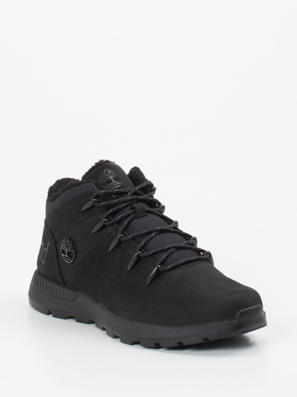 Timberland – Schnürboots aus Fettleder schwarz