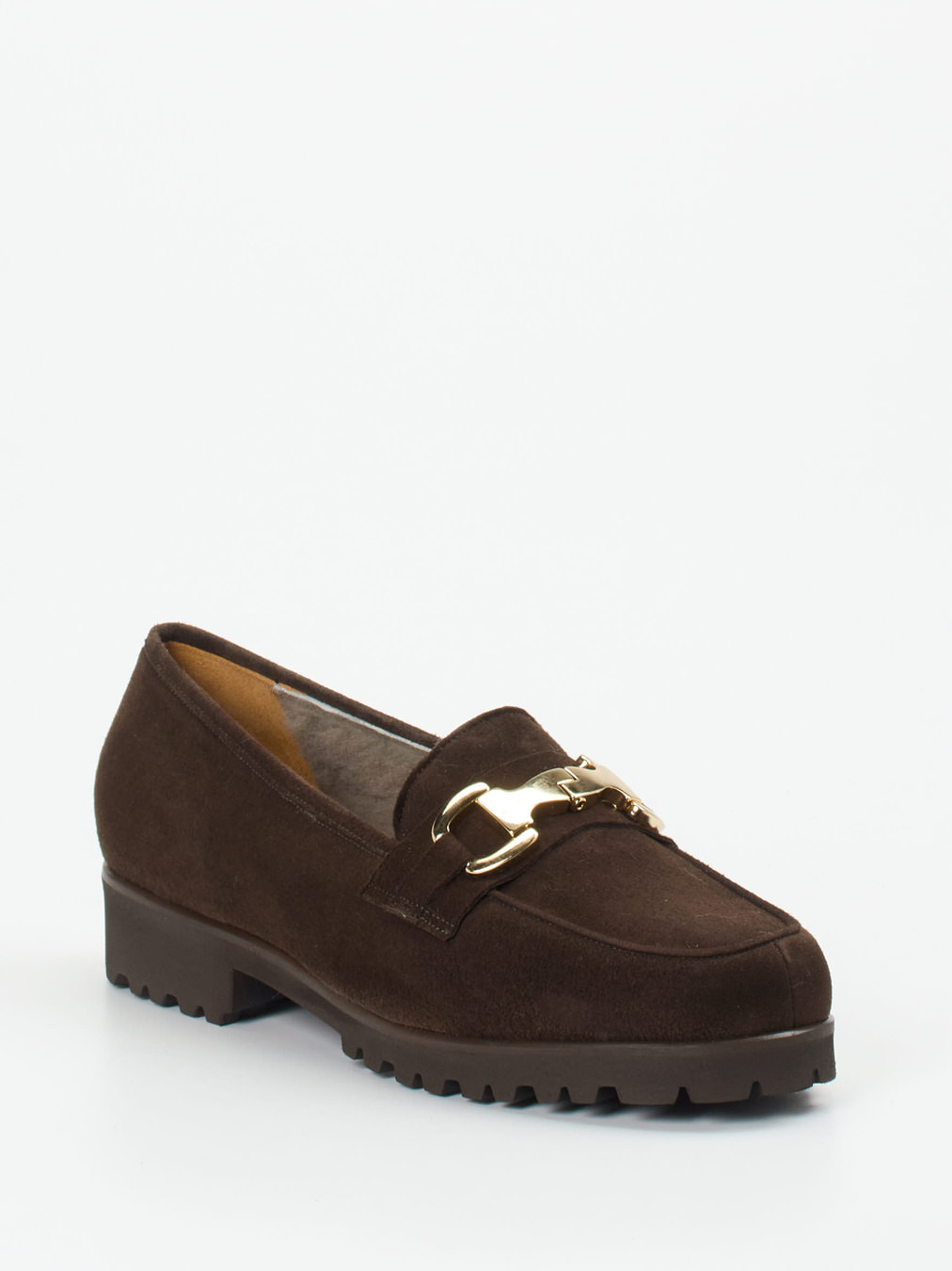 Mannori – Loafer aus Veloursleder dunkelbraun