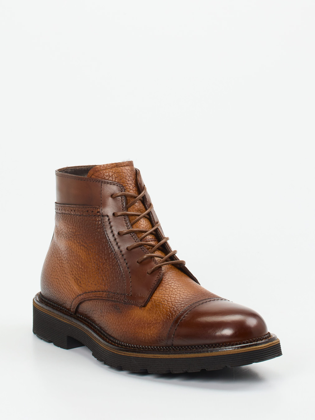 Ralph Harrison Edition – Captoe-Boots aus Kalbleder braun