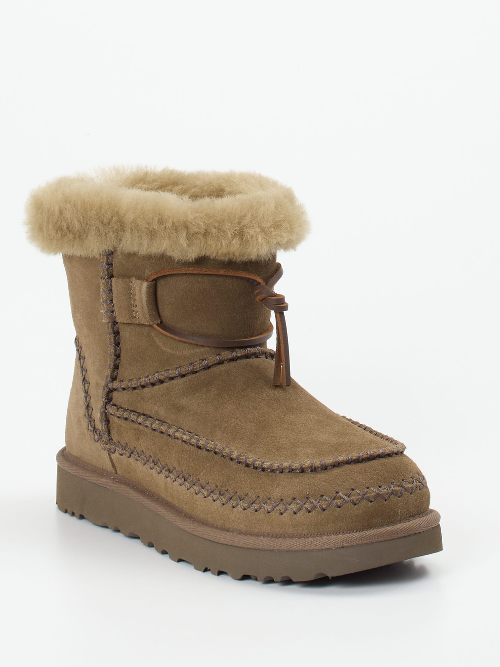 UGG – Stiefelette aus Veloursleder camelbraun
