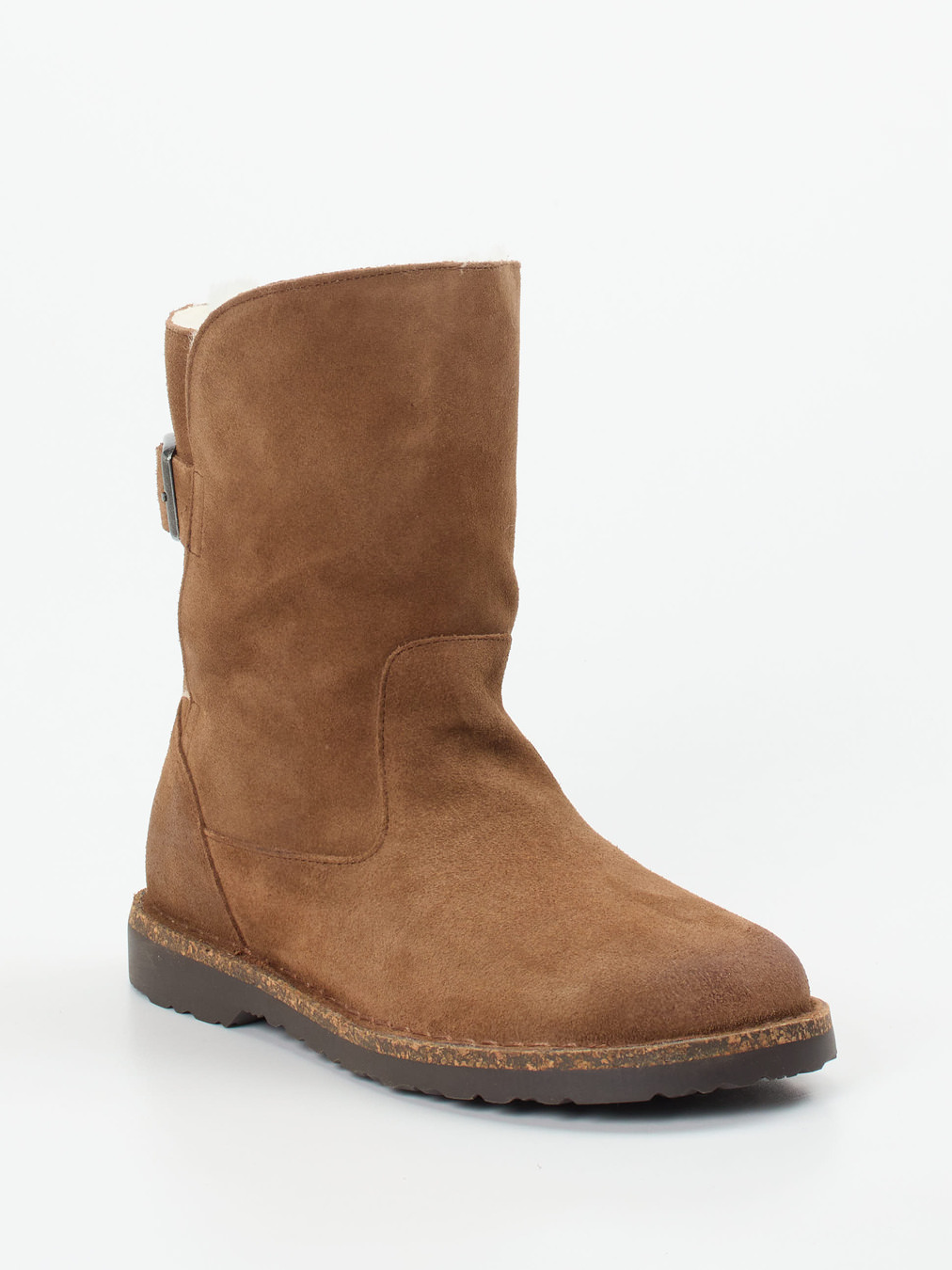 Birkenstock – Winterboots aus Veloursleder mittelbraun