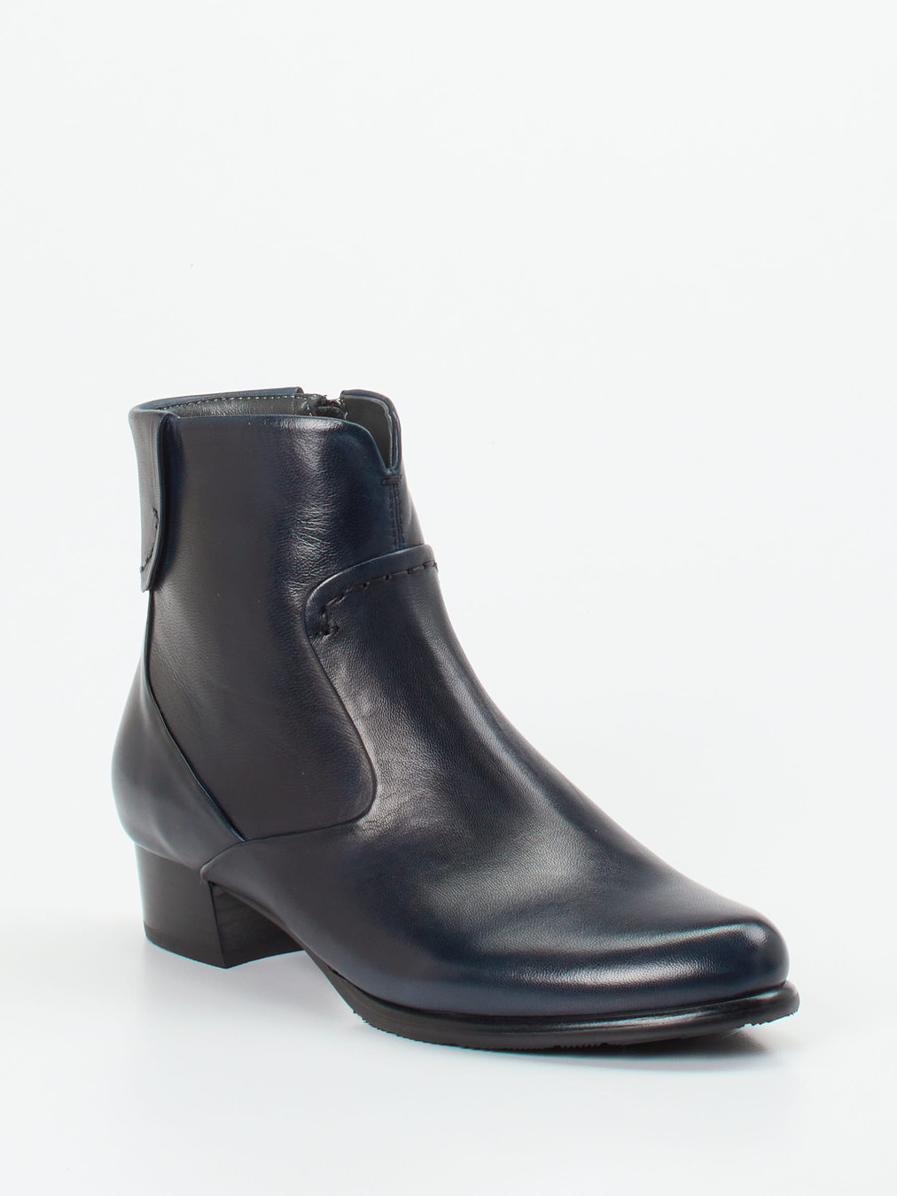 Ginger & Glove – Stiefelette aus Lammleder Dunkelblau