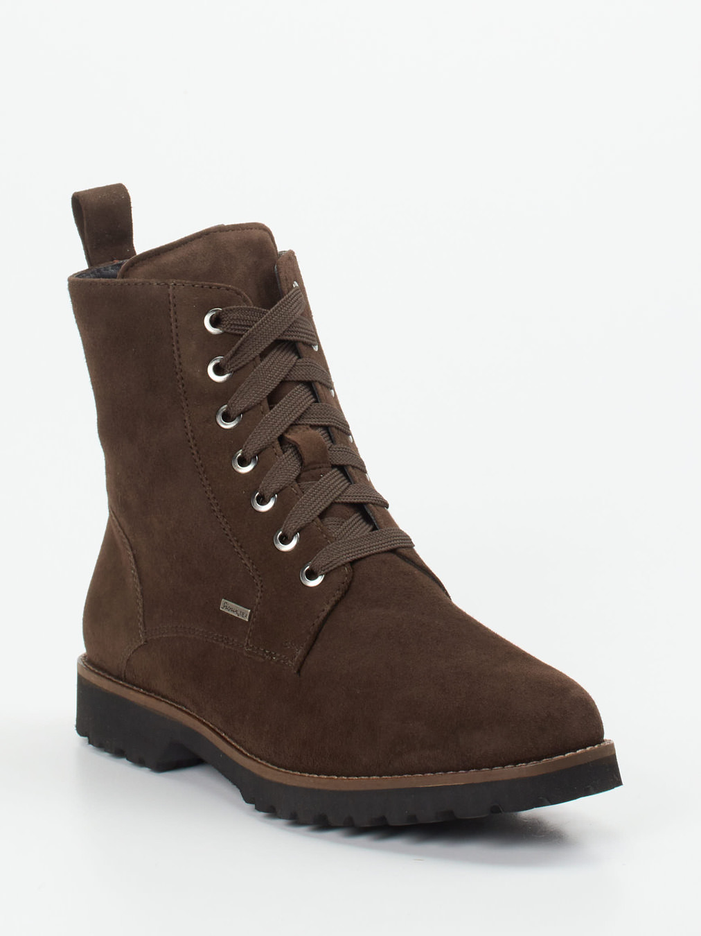 Sioux – Schnürboots aus Veloursleder dunkelbraun