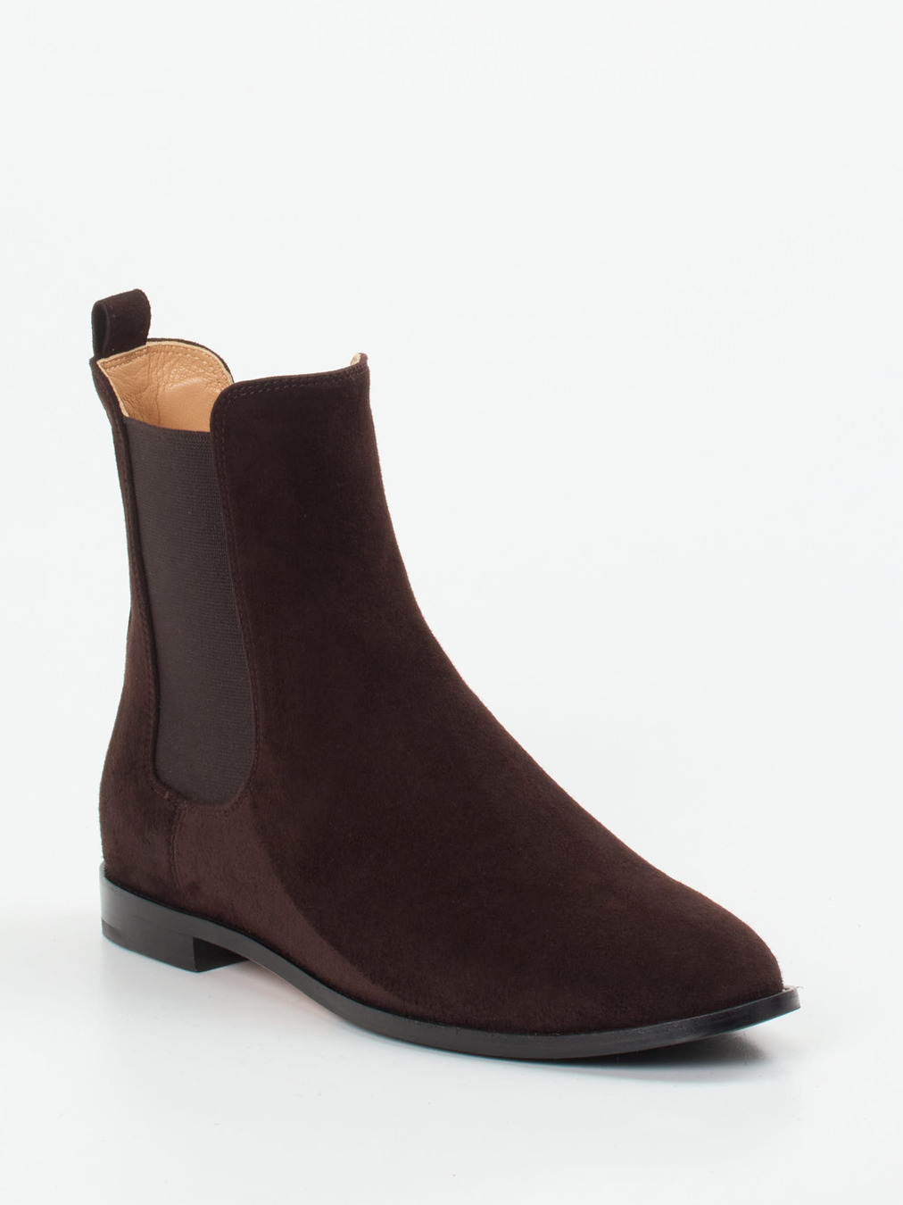 Unützer – Chelsea Boots aus Veloursleder Dunkelbraun