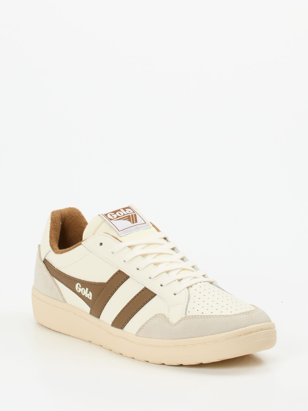 Gola – Sneaker aus Leder in Creme und Braun
