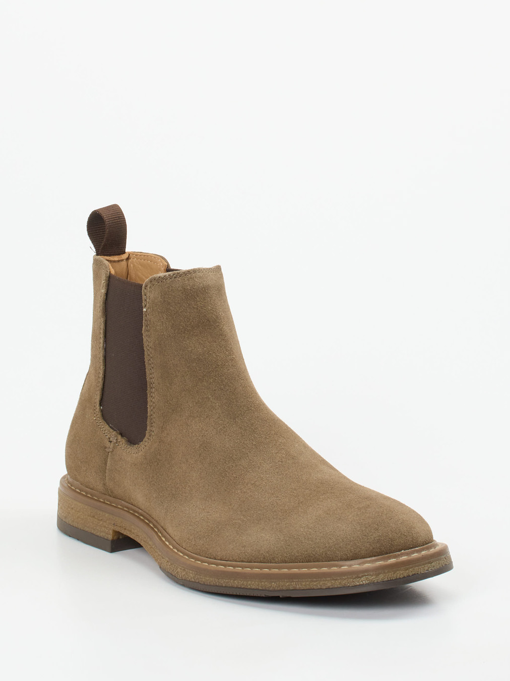 Ralph Harrison – Chelsea Boots aus Veloursleder sandbraun