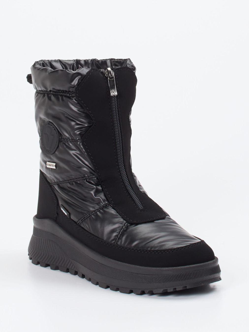 Vista – Winterstiefel aus Nylon schwarz glänzend