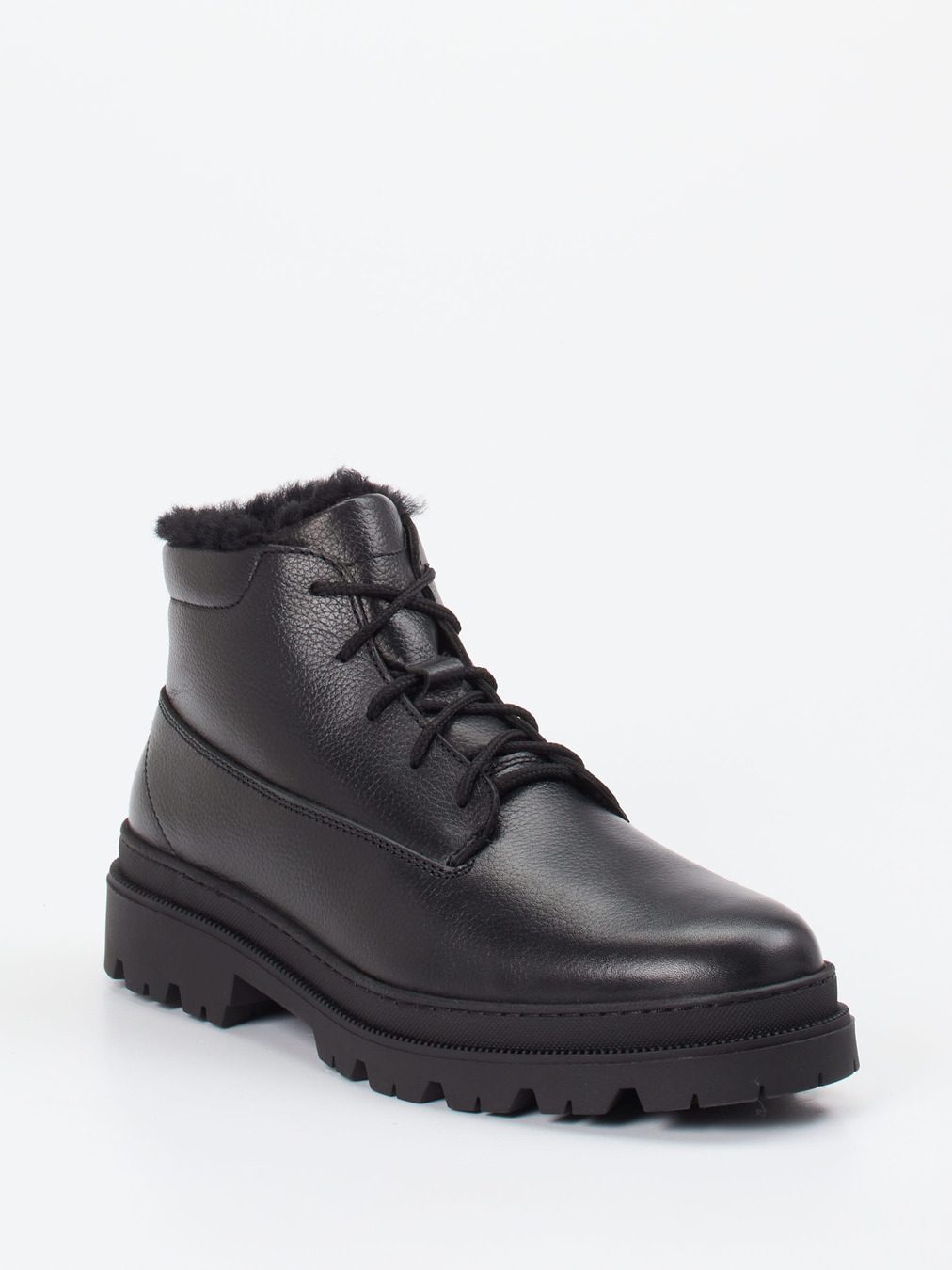 Ralph Harrison Country – Schnürboots aus Fettleder Schwarz