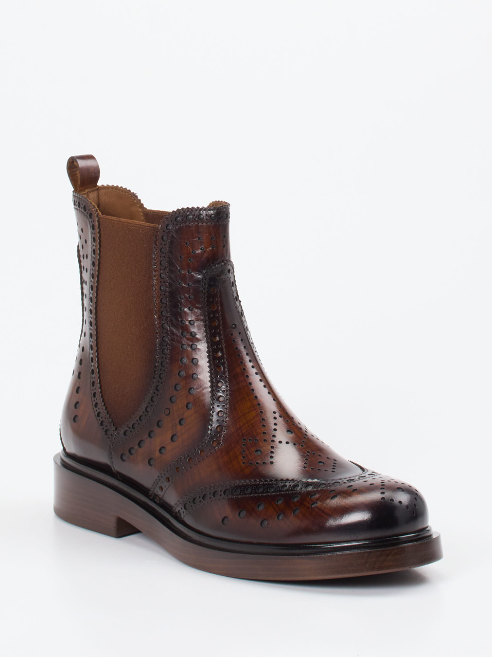 Pons Quintana – Chelsea Boots aus Kalbleder Dunkelbraun