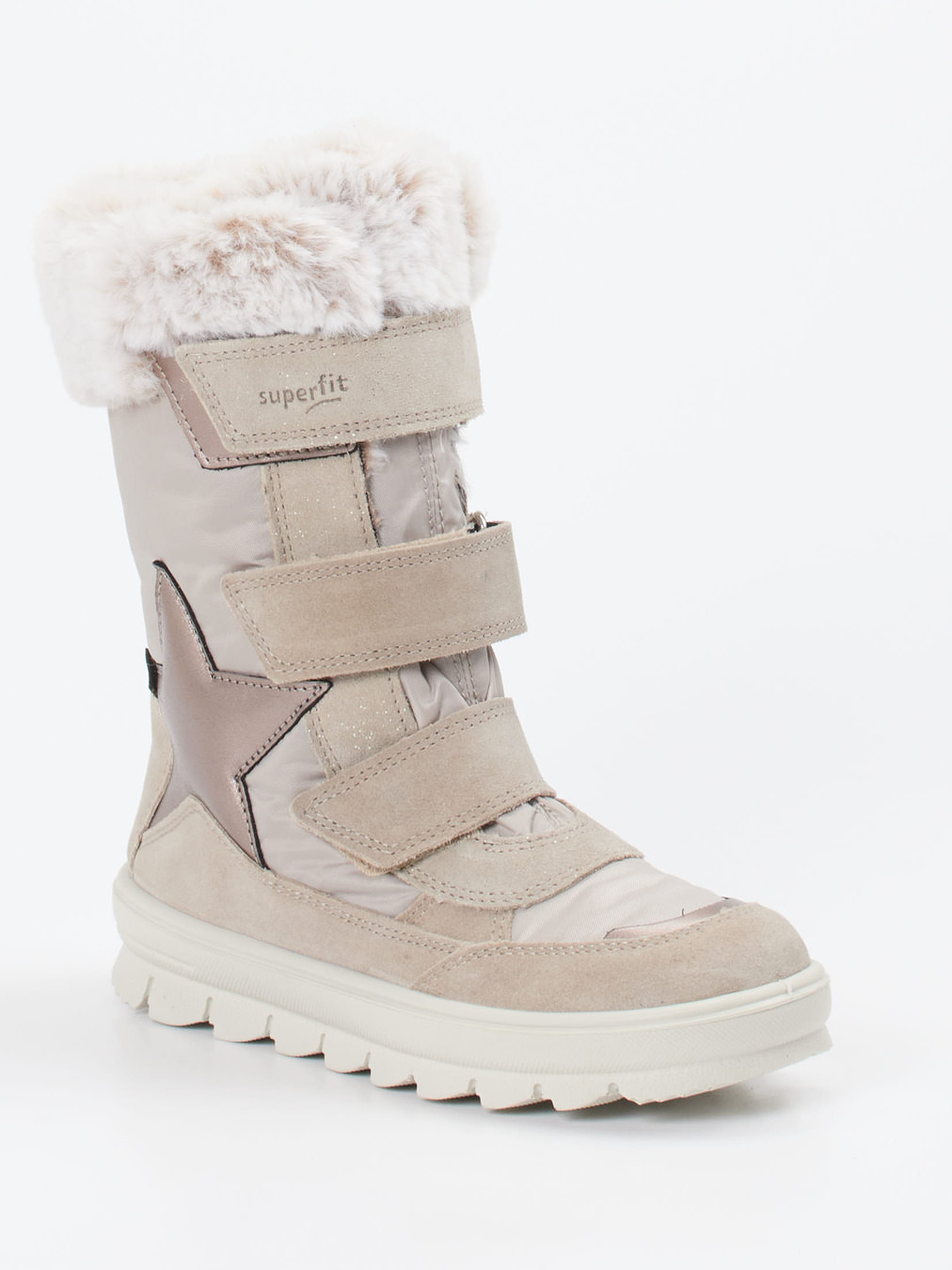Superfit – Winterstiefel aus Veloursleder beige