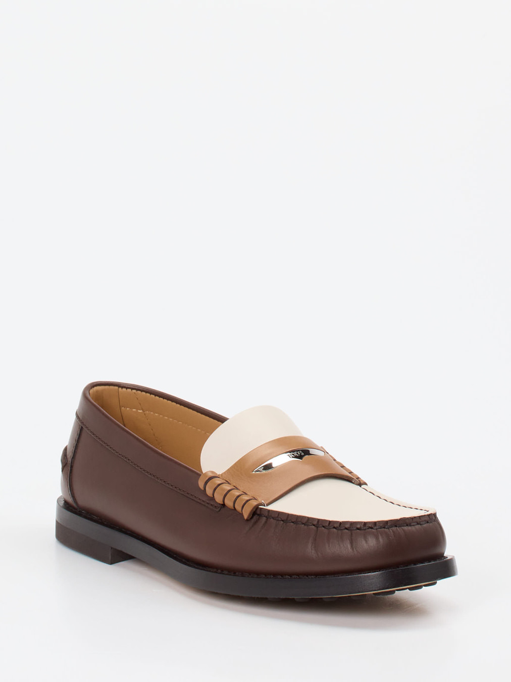 Tod's – Loafer aus Kalbleder in Dunkelbraun