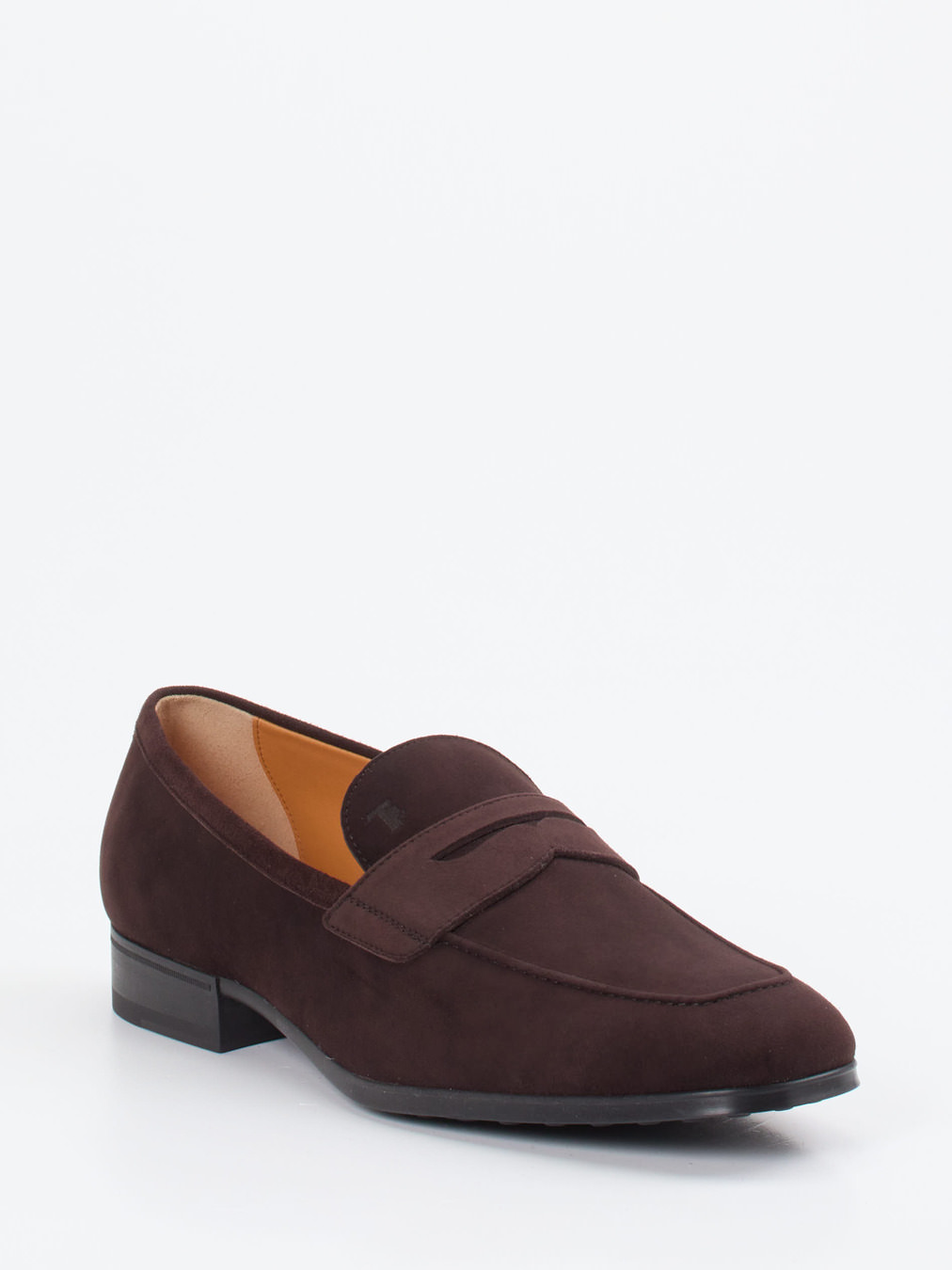 Tod's – Penny Loafer aus Veloursleder Dunkelbraun