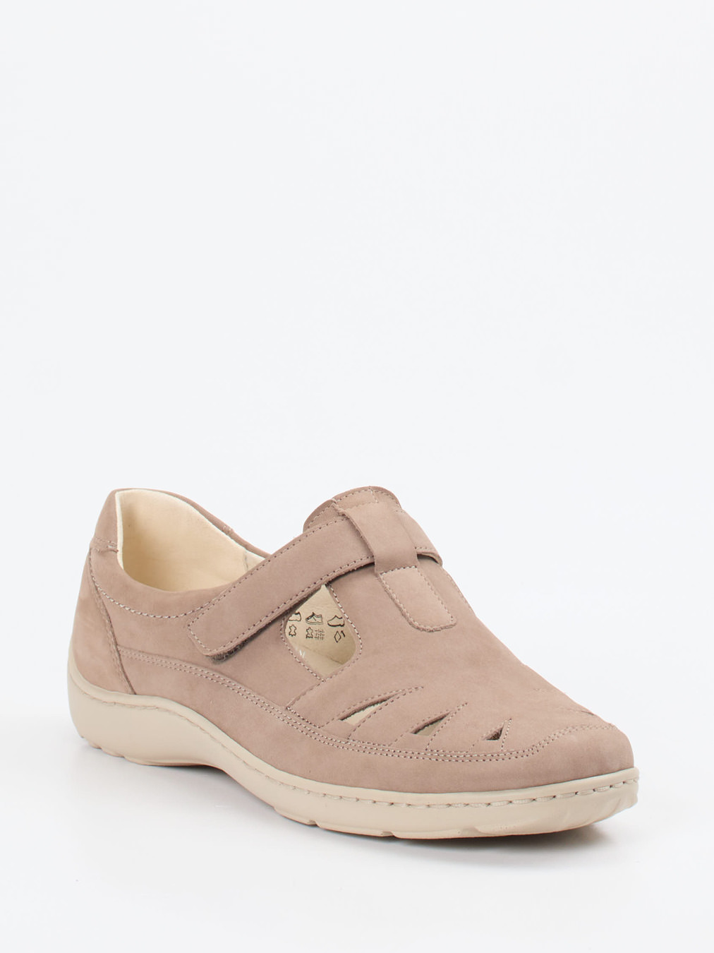 Waldläufer – Spangenschuh aus Nubukleder beige