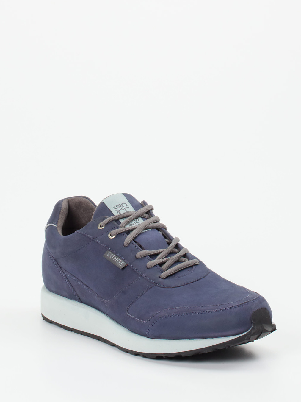 Lunge – Sneaker aus veganem Nubukleder indigoblau