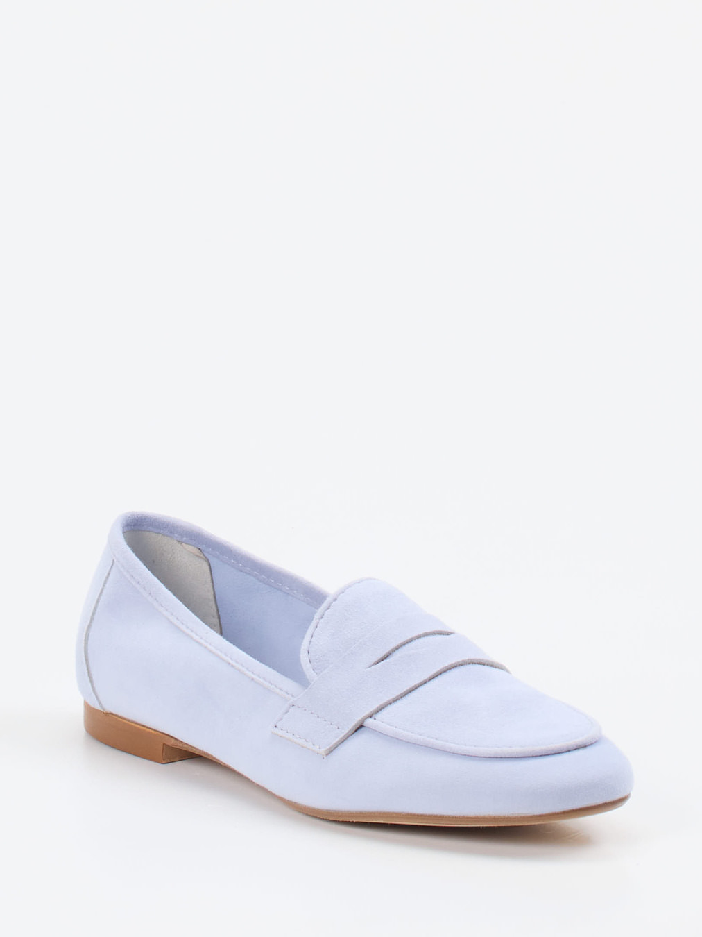 Andrea Puccini – Loafer aus Veloursleder Pastellflieder