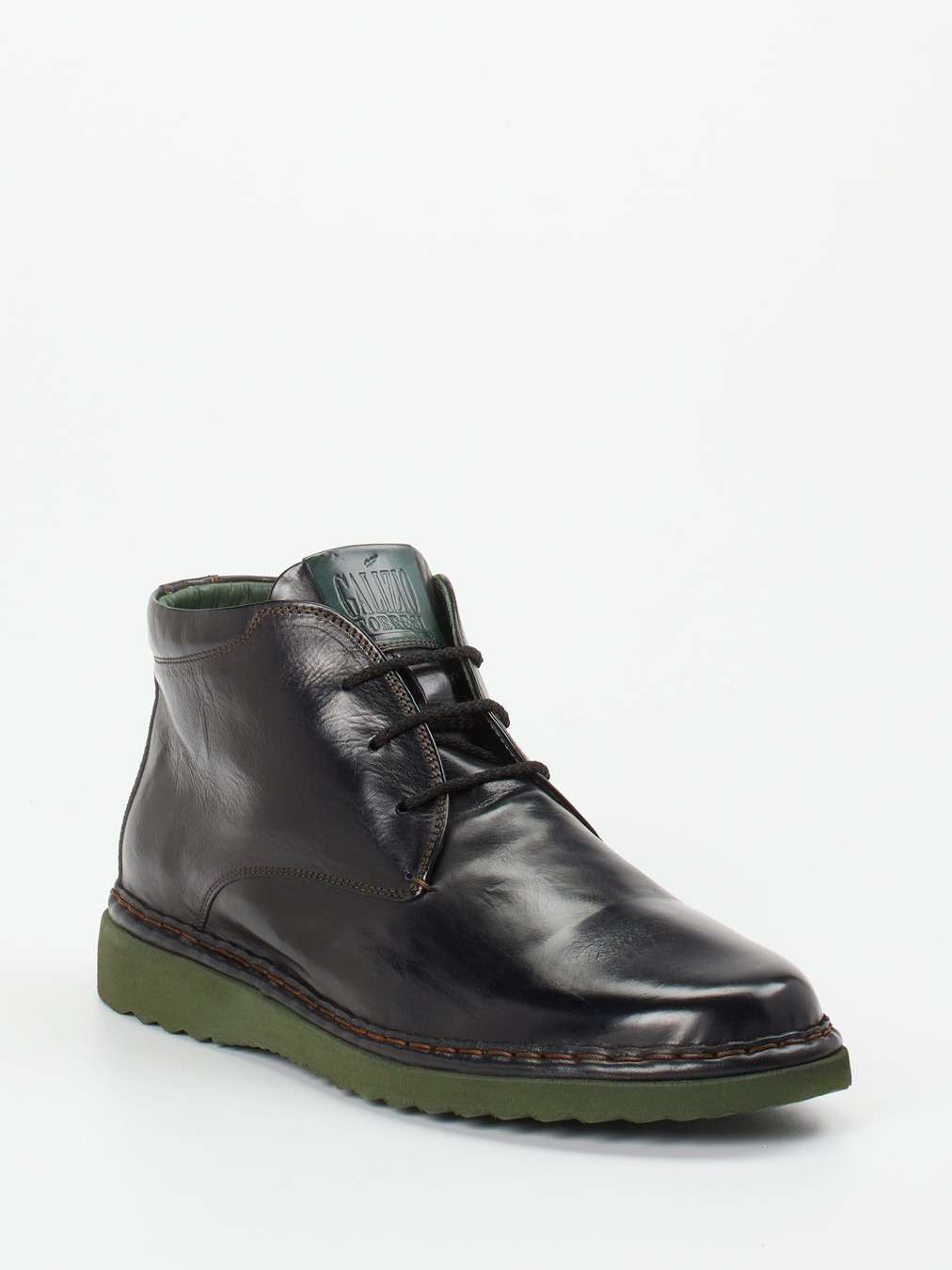 Galizio Torresi – Desert Boots aus Kalbleder schwarz