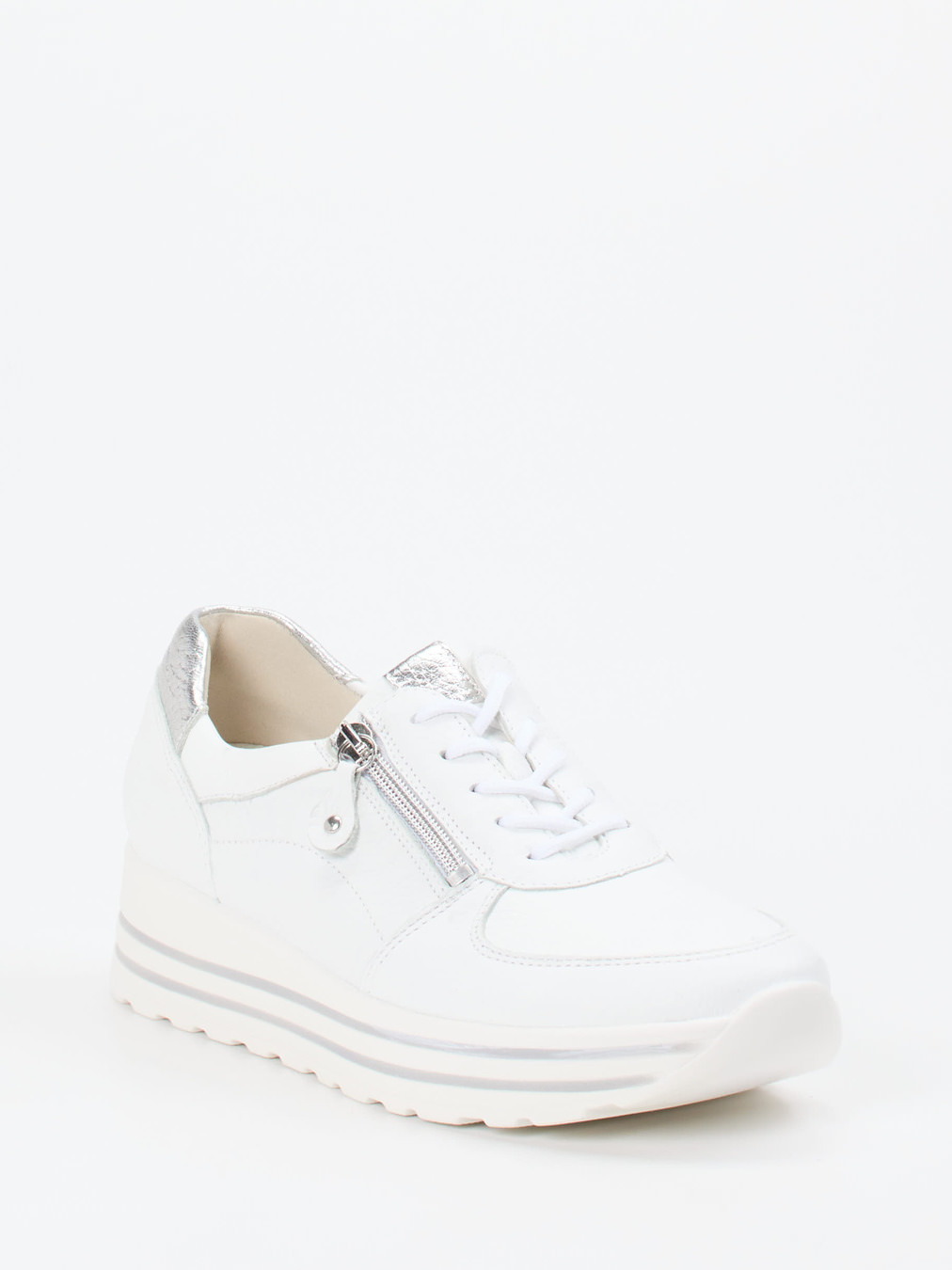 Waldläufer – Komfort-Sneaker aus Elchleder weiß