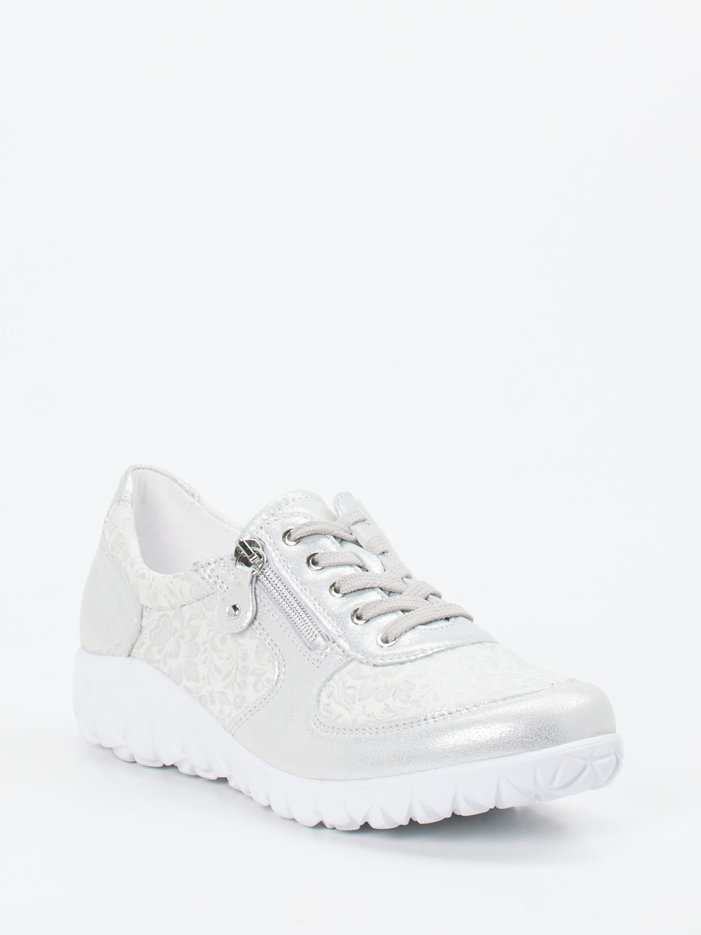 Waldläufer – Komfort-Sneaker aus Stretch mit Metallic-Finish