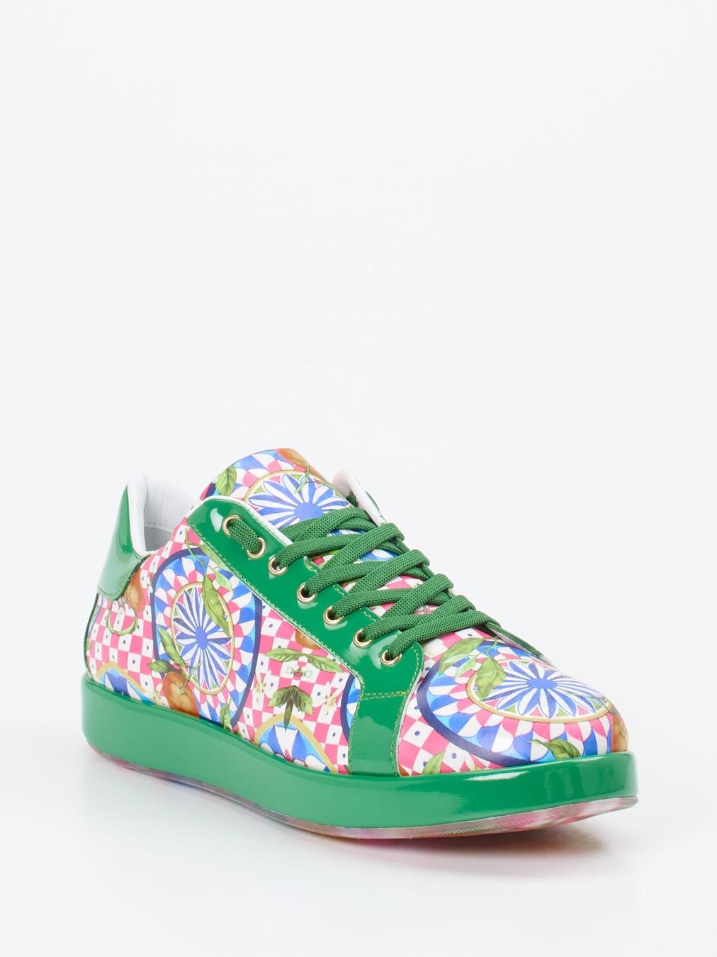 Rise – Sneaker aus Lackleder mit Multicolor-Print