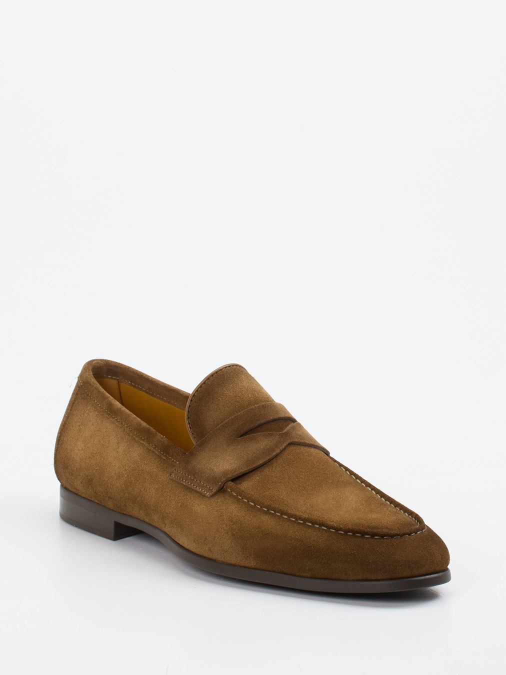 Magnanni – Loafer aus Veloursleder Cognacbraun