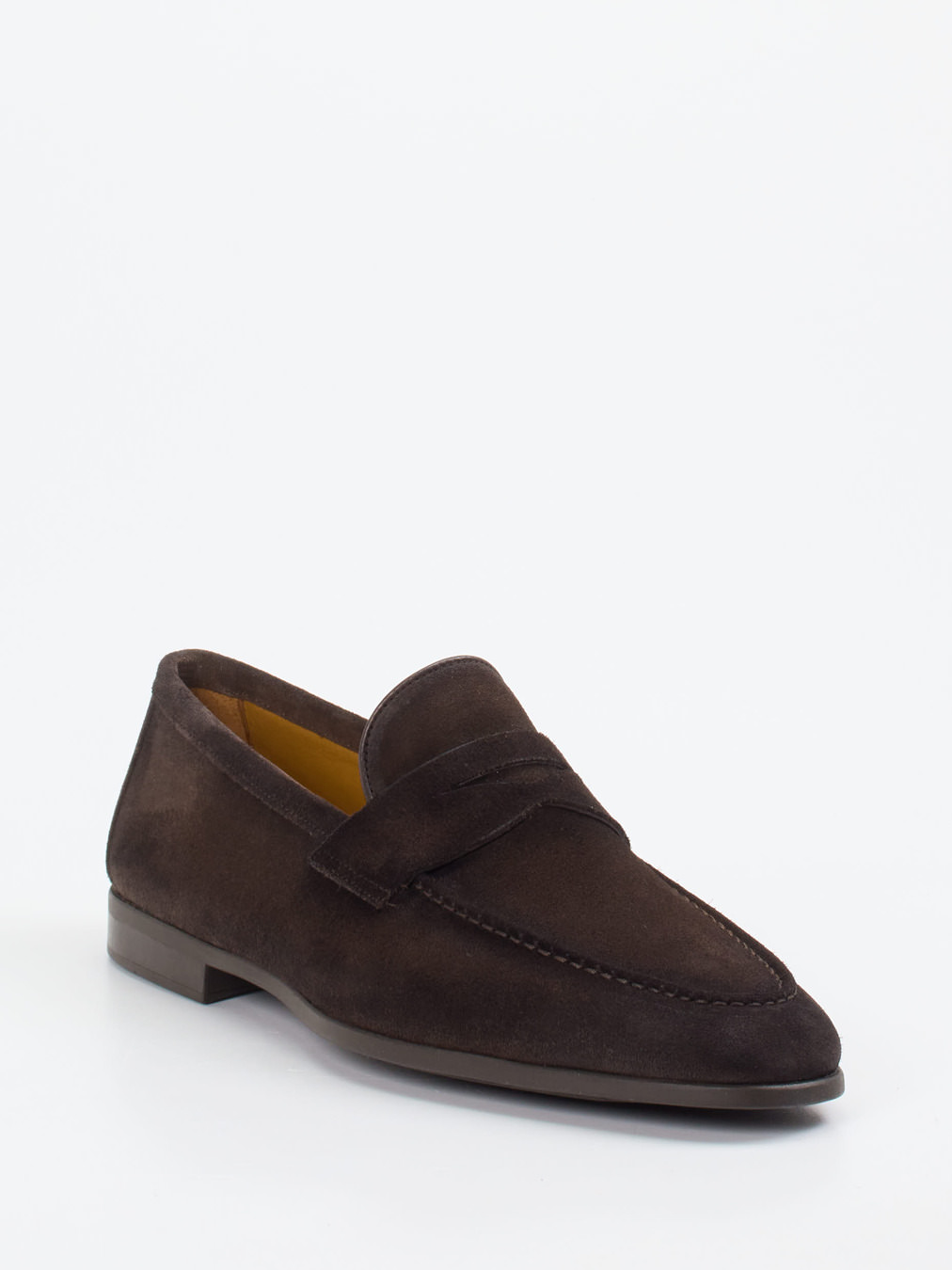 Magnanni – Penny Loafer aus Veloursleder Dunkelbraun